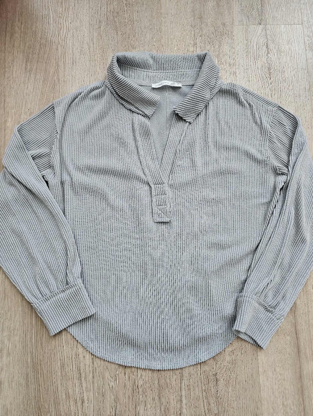 Altar'd State Light Blue Ribbed Pullover - Picture 9 of 9